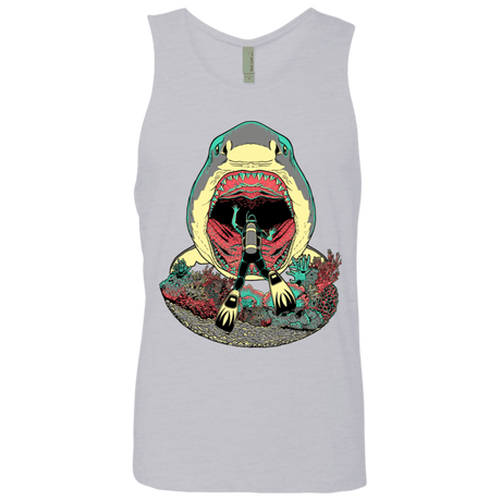 T-Shirts Heather Grey / S Megalodoom Men's Premium Tank Top