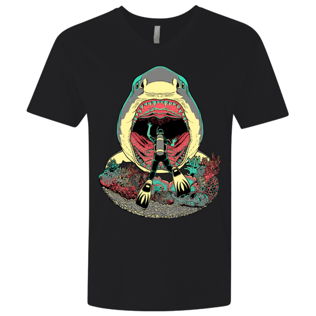 T-Shirts Black / X-Small Megalodoom Men's Premium V-Neck