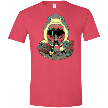 T-Shirts Heather Red / S Megalodoom Men's Semi-Fitted Softstyle