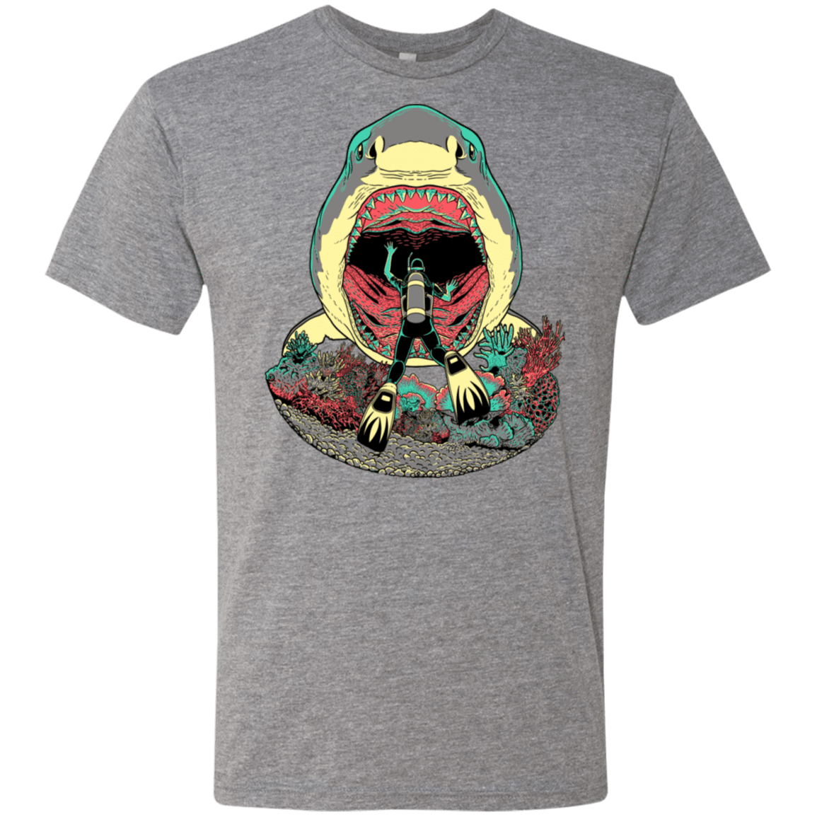 T-Shirts Premium Heather / S Megalodoom Men's Triblend T-Shirt