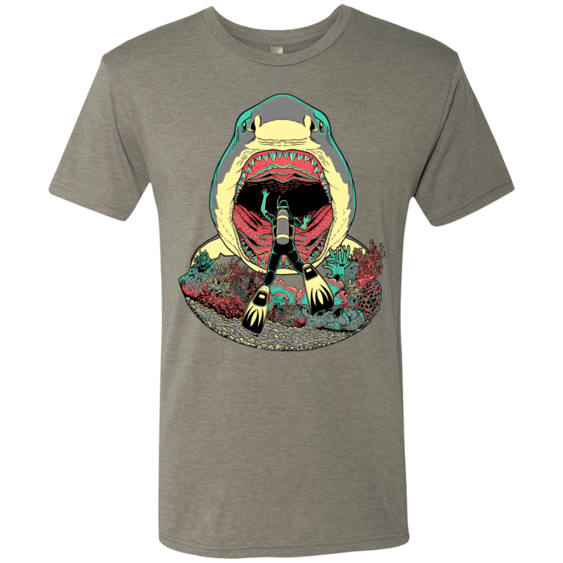 T-Shirts Venetian Grey / S Megalodoom Men's Triblend T-Shirt