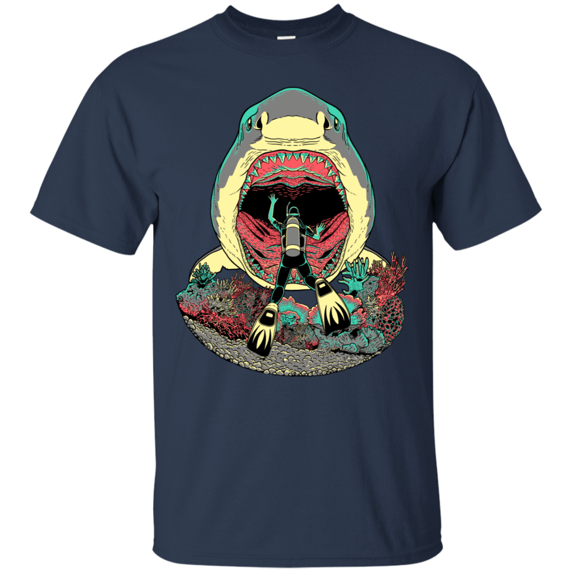 T-Shirts Navy / S Megalodoom T-Shirt