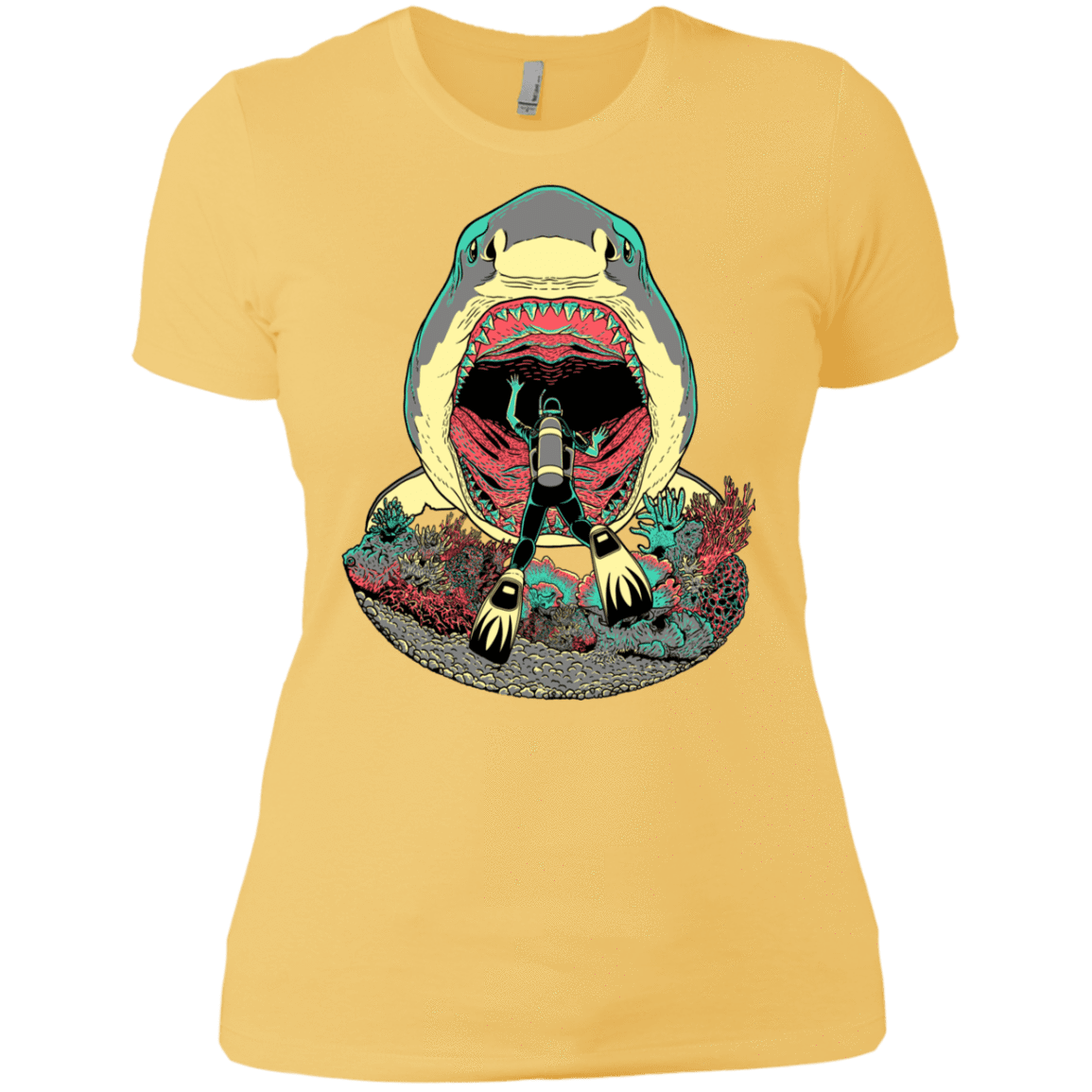 T-Shirts Banana Cream/ / X-Small Megalodoom Women's Premium T-Shirt
