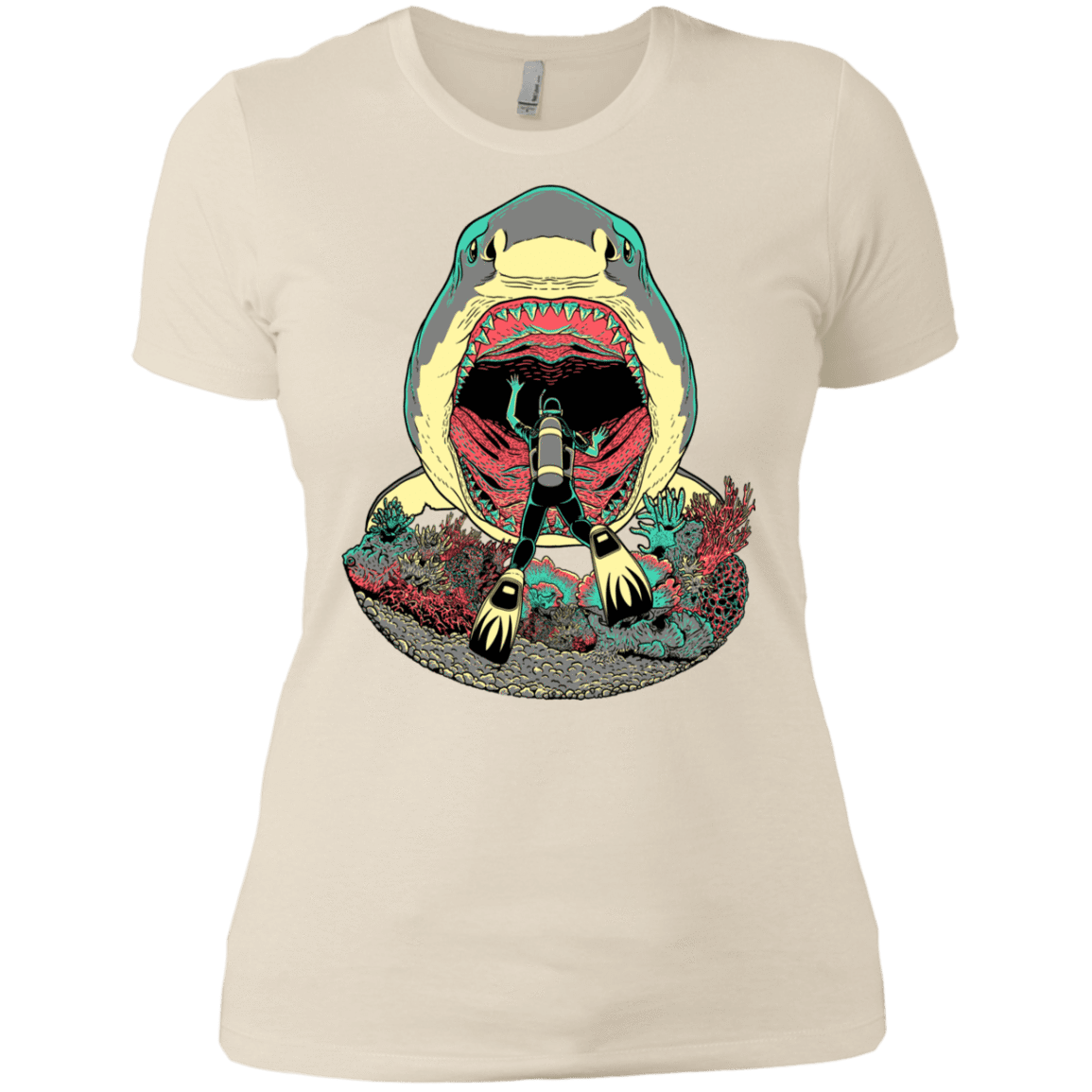 T-Shirts Ivory/ / X-Small Megalodoom Women's Premium T-Shirt