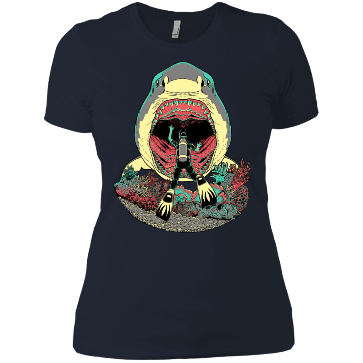 T-Shirts Midnight Navy / X-Small Megalodoom Women's Premium T-Shirt