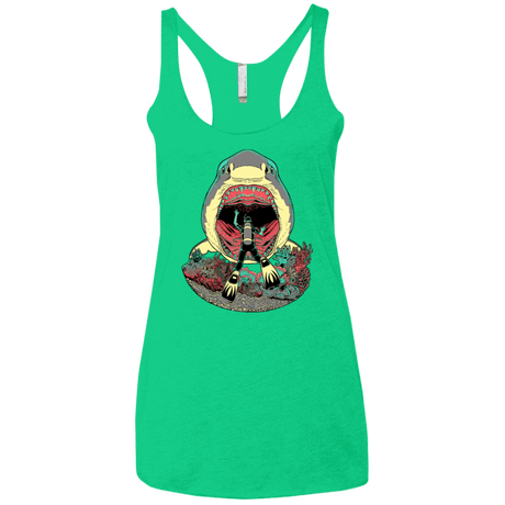 T-Shirts Envy / X-Small Megalodoom Women's Triblend Racerback Tank