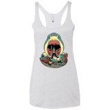 T-Shirts Heather White / X-Small Megalodoom Women's Triblend Racerback Tank