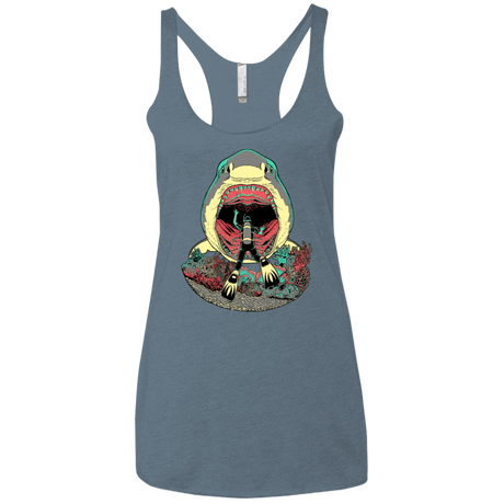 T-Shirts Indigo / X-Small Megalodoom Women's Triblend Racerback Tank