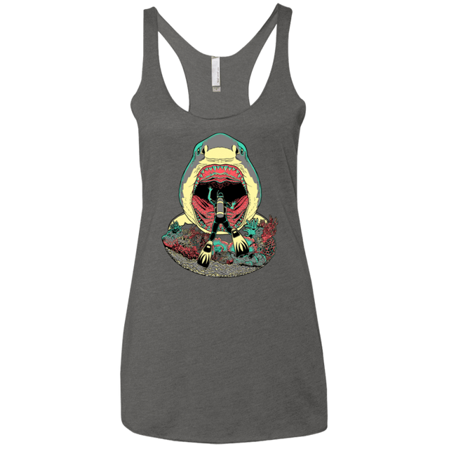 T-Shirts Premium Heather / X-Small Megalodoom Women's Triblend Racerback Tank