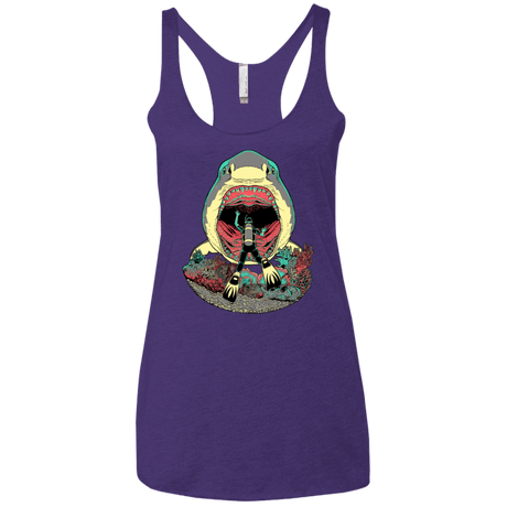 T-Shirts Purple Rush / X-Small Megalodoom Women's Triblend Racerback Tank