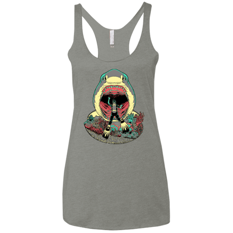T-Shirts Venetian Grey / X-Small Megalodoom Women's Triblend Racerback Tank