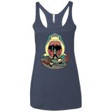T-Shirts Vintage Navy / X-Small Megalodoom Women's Triblend Racerback Tank