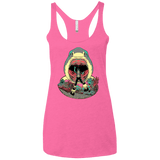 T-Shirts Vintage Pink / X-Small Megalodoom Women's Triblend Racerback Tank
