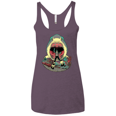 T-Shirts Vintage Purple / X-Small Megalodoom Women's Triblend Racerback Tank