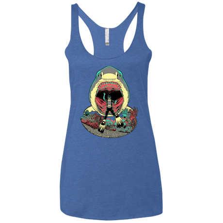 T-Shirts Vintage Royal / X-Small Megalodoom Women's Triblend Racerback Tank