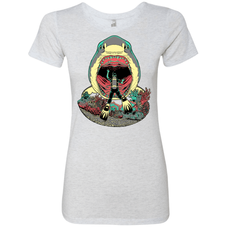 T-Shirts Heather White / S Megalodoom Women's Triblend T-Shirt