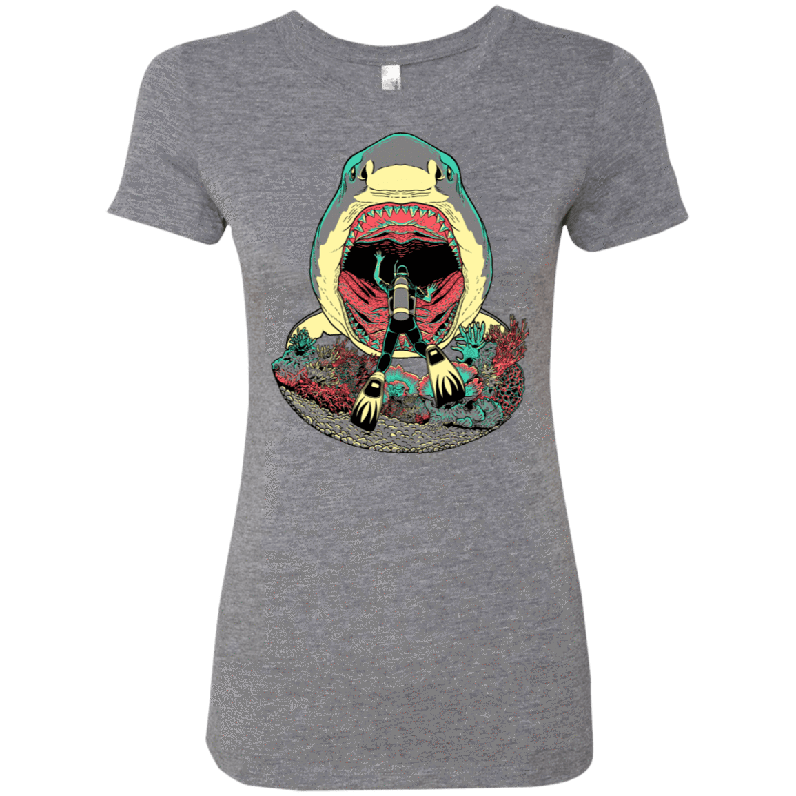 T-Shirts Premium Heather / S Megalodoom Women's Triblend T-Shirt