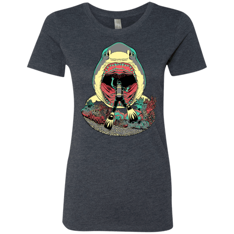 T-Shirts Vintage Navy / S Megalodoom Women's Triblend T-Shirt