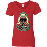 T-Shirts Red / S Megalodoom Women's V-Neck T-Shirt