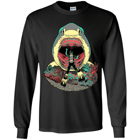T-Shirts Black / YS Megalodoom Youth Long Sleeve T-Shirt