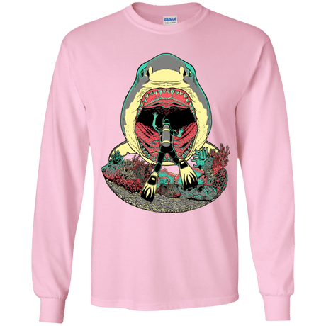 T-Shirts Light Pink / YS Megalodoom Youth Long Sleeve T-Shirt