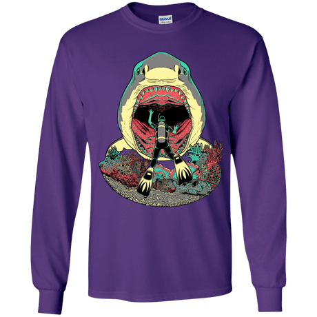 T-Shirts Purple / YS Megalodoom Youth Long Sleeve T-Shirt