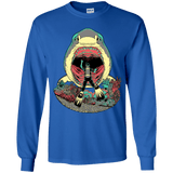 T-Shirts Royal / YS Megalodoom Youth Long Sleeve T-Shirt