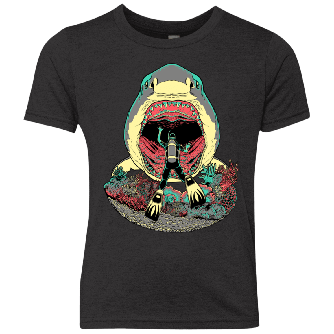 T-Shirts Vintage Black / YXS Megalodoom Youth Triblend T-Shirt