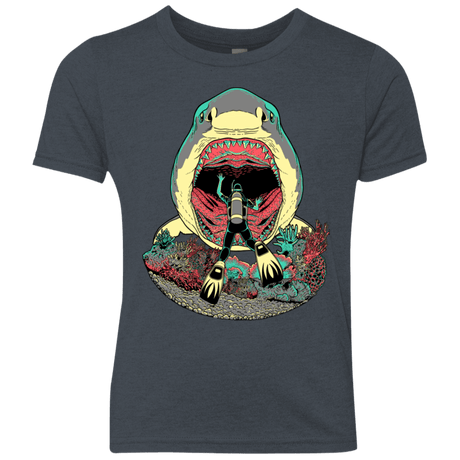 T-Shirts Vintage Navy / YXS Megalodoom Youth Triblend T-Shirt