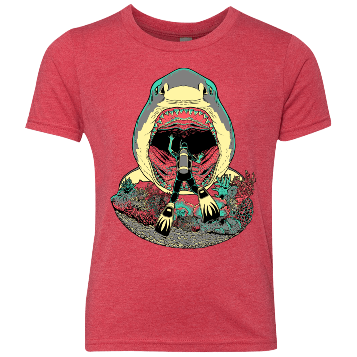 T-Shirts Vintage Red / YXS Megalodoom Youth Triblend T-Shirt