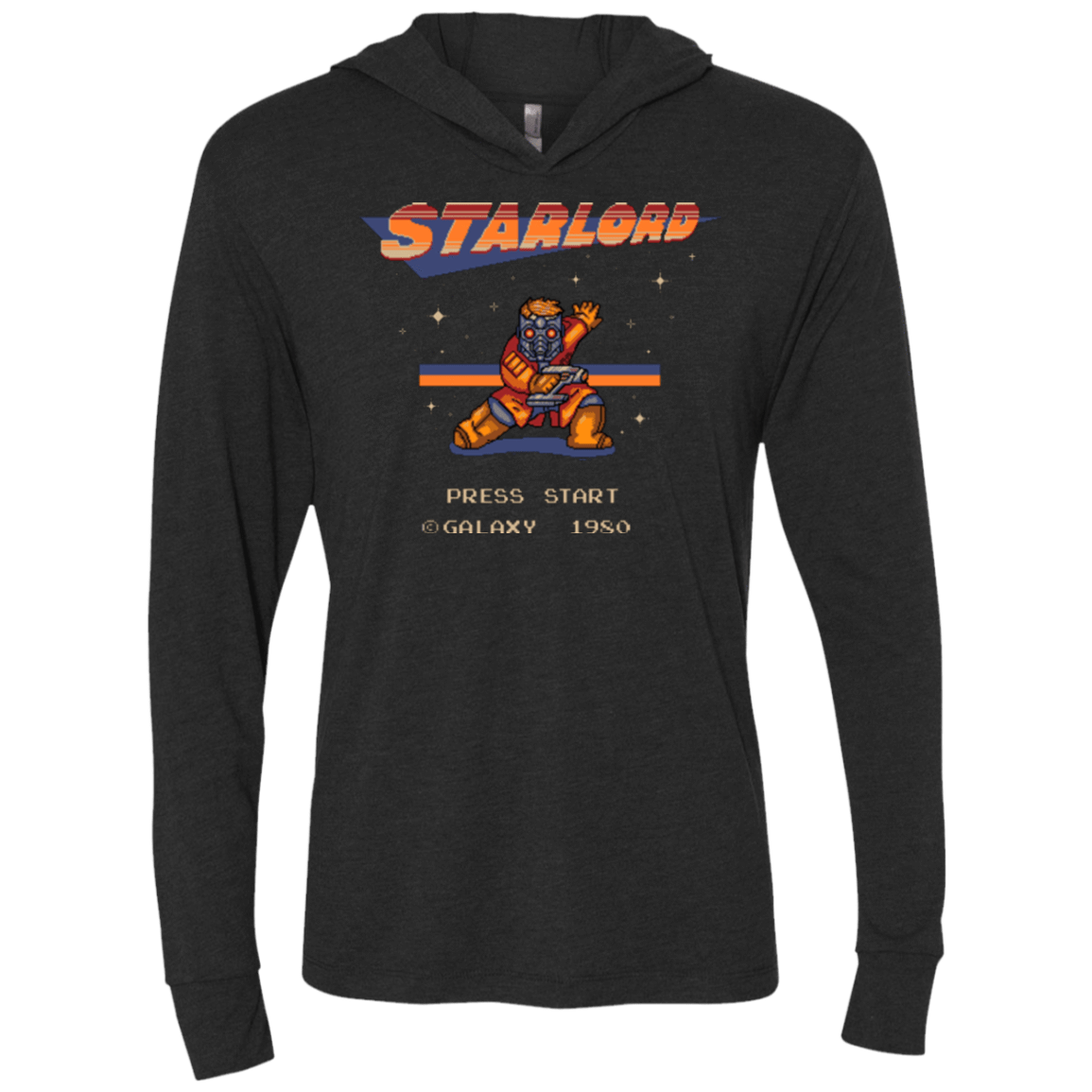 T-Shirts Vintage Black / X-Small Megalord Triblend Long Sleeve Hoodie Tee