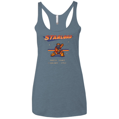 T-Shirts Indigo / X-Small Megalord Women's Triblend Racerback Tank