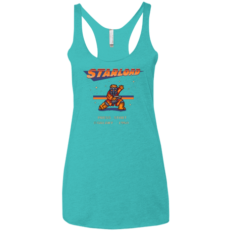 T-Shirts Tahiti Blue / X-Small Megalord Women's Triblend Racerback Tank