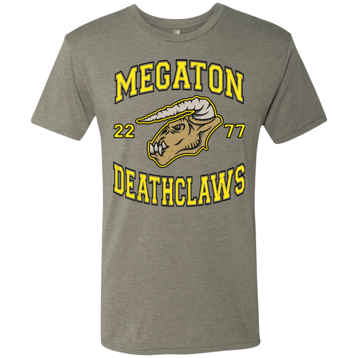 T-Shirts Venetian Grey / Small Megaton Deathclaws Men's Triblend T-Shirt