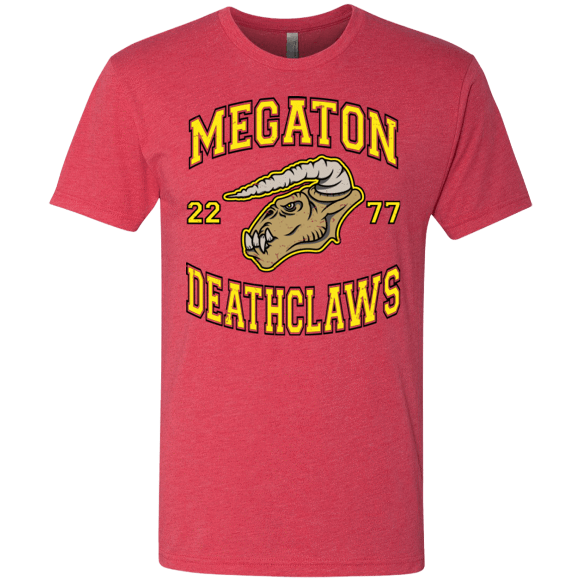 T-Shirts Vintage Red / Small Megaton Deathclaws Men's Triblend T-Shirt