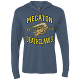 T-Shirts Indigo / X-Small Megaton Deathclaws Triblend Long Sleeve Hoodie Tee