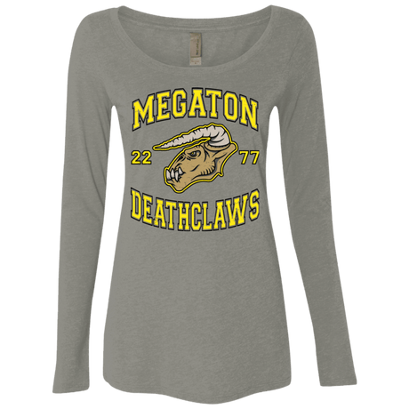 T-Shirts Venetian Grey / Small Megaton Deathclaws Women's Triblend Long Sleeve Shirt