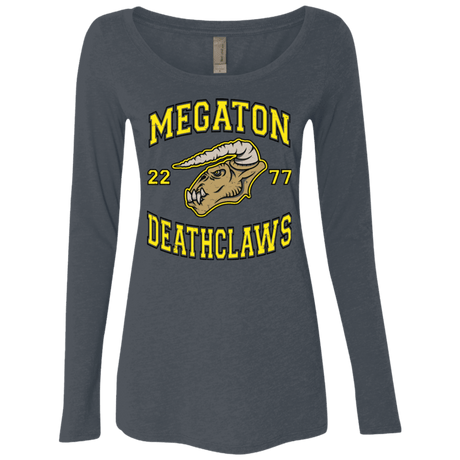 T-Shirts Vintage Navy / Small Megaton Deathclaws Women's Triblend Long Sleeve Shirt