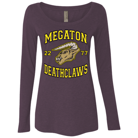 T-Shirts Vintage Purple / Small Megaton Deathclaws Women's Triblend Long Sleeve Shirt