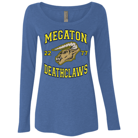 T-Shirts Vintage Royal / Small Megaton Deathclaws Women's Triblend Long Sleeve Shirt