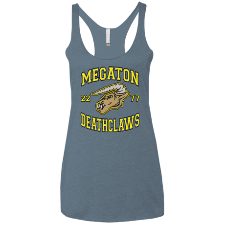 T-Shirts Indigo / X-Small Megaton Deathclaws Women's Triblend Racerback Tank