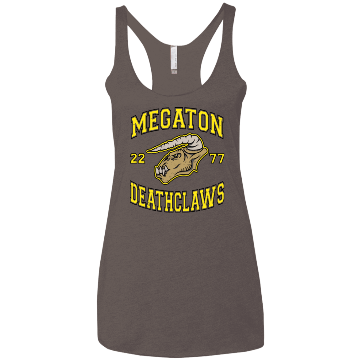 T-Shirts Macchiato / X-Small Megaton Deathclaws Women's Triblend Racerback Tank