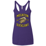T-Shirts Purple / X-Small Megaton Deathclaws Women's Triblend Racerback Tank