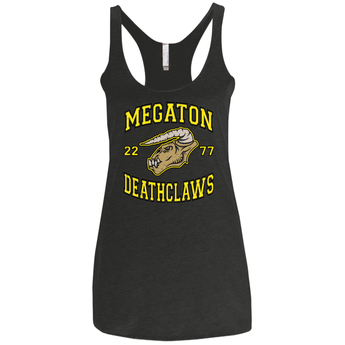 T-Shirts Vintage Black / X-Small Megaton Deathclaws Women's Triblend Racerback Tank