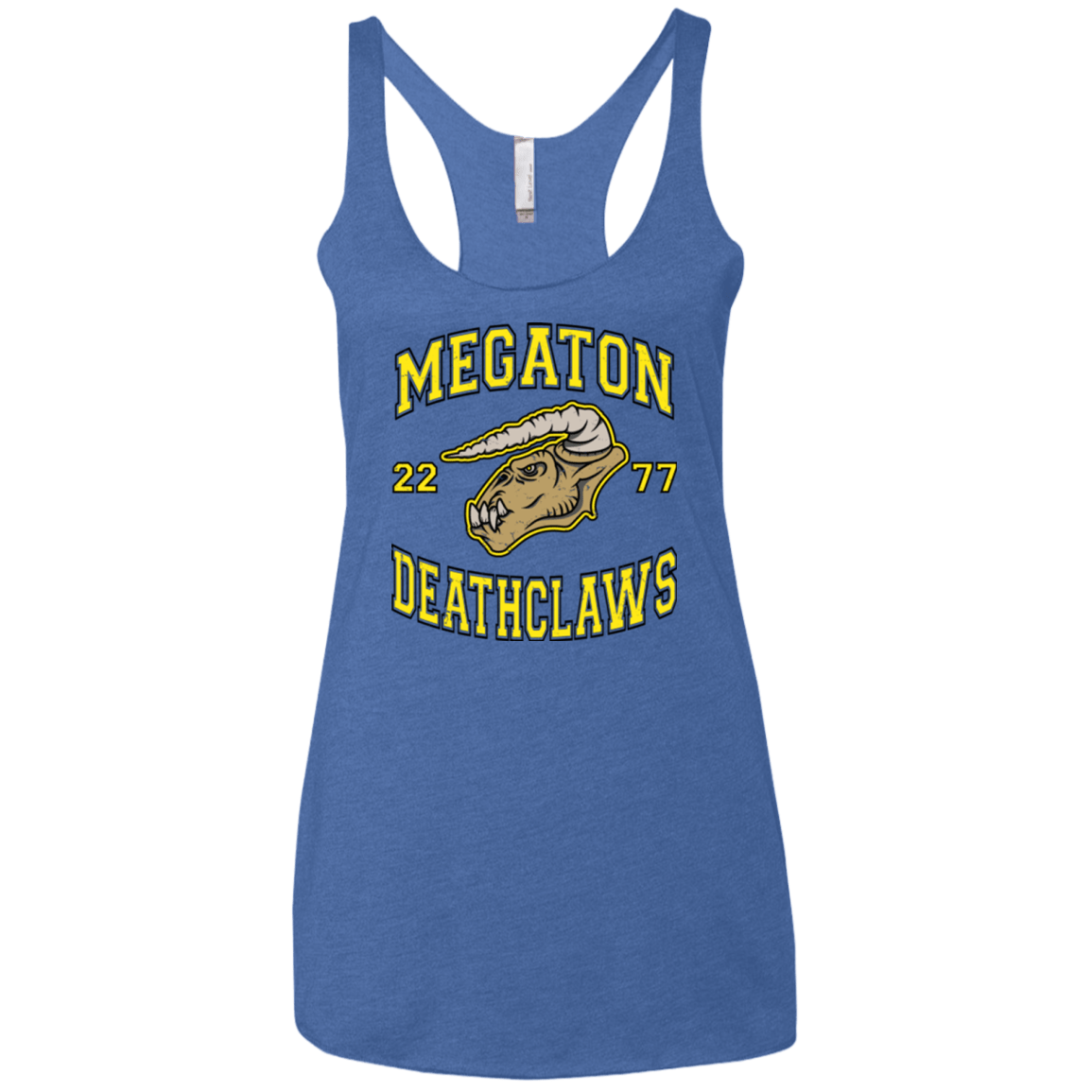 T-Shirts Vintage Royal / X-Small Megaton Deathclaws Women's Triblend Racerback Tank