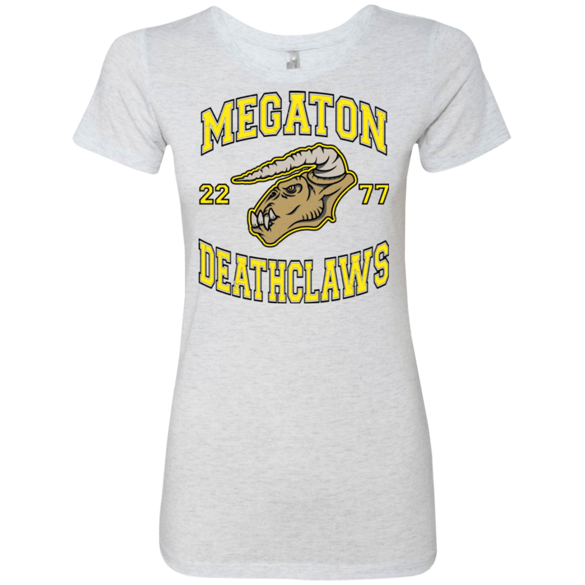 T-Shirts Heather White / Small Megaton Deathclaws Women's Triblend T-Shirt