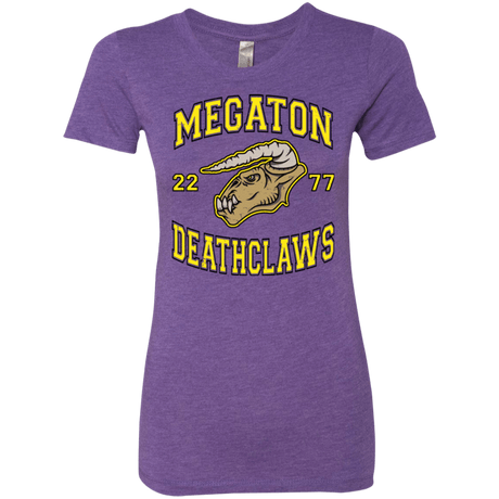 T-Shirts Purple Rush / Small Megaton Deathclaws Women's Triblend T-Shirt