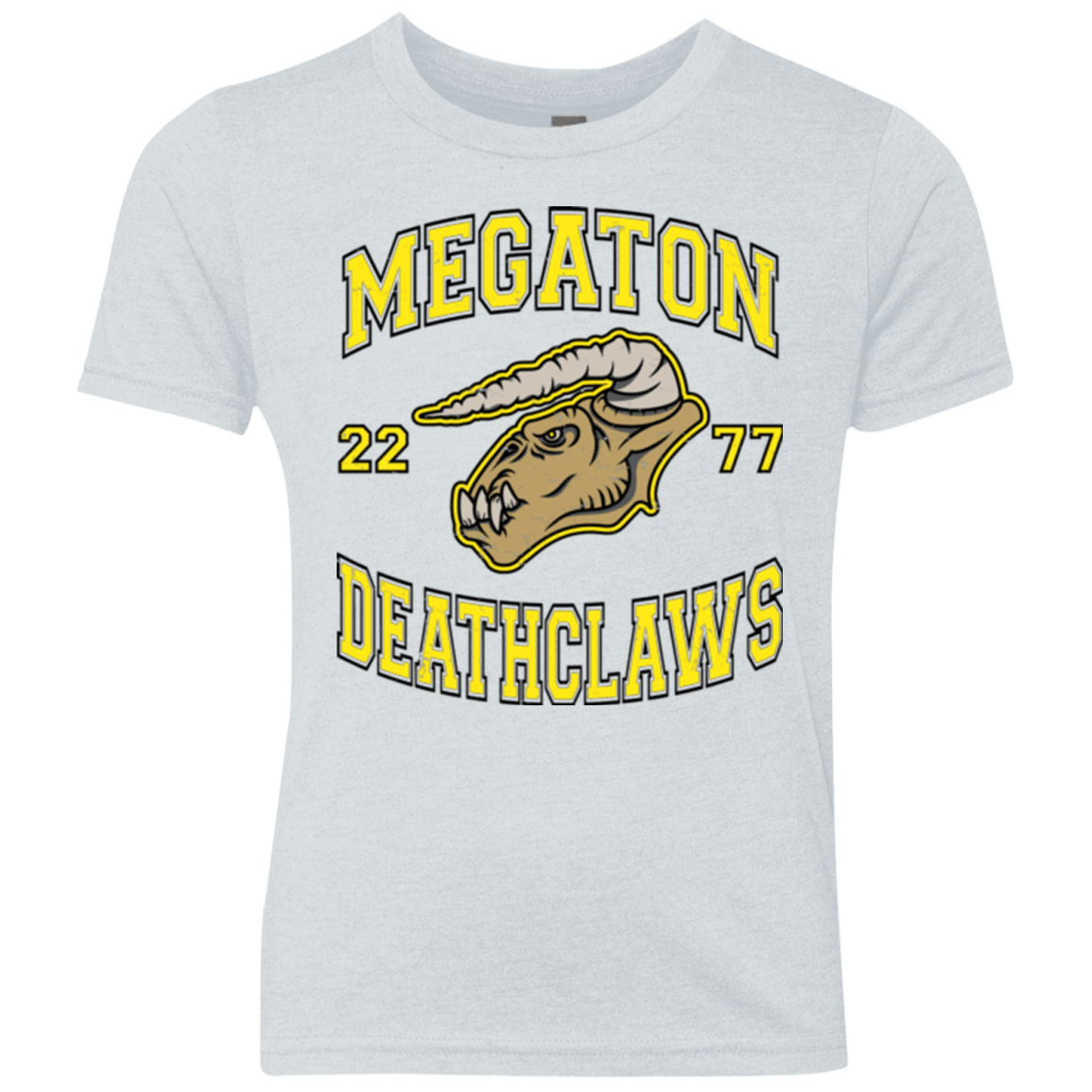 T-Shirts Heather White / YXS Megaton Deathclaws Youth Triblend T-Shirt