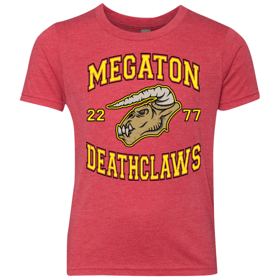 T-Shirts Vintage Red / YXS Megaton Deathclaws Youth Triblend T-Shirt