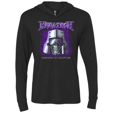 T-Shirts Vintage Black / X-Small Megatron Triblend Long Sleeve Hoodie Tee